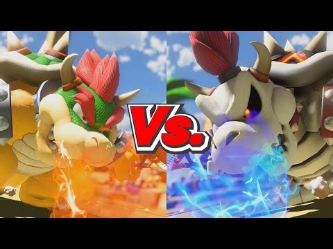 Mario Tennis Aces - Bowser Vs. Dry Bowser