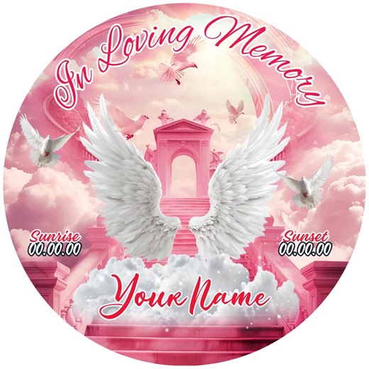 30x Memorial Christmas Ornament Canva Template | in Loving Memory Ornaments Bundle | Round Christmas in Heaven Photo Template - Etsy