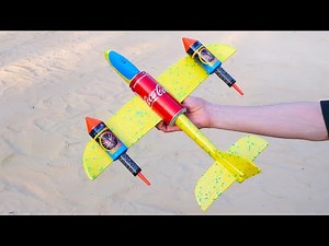 Experiment: Rocket-powered Coca-Cola plane!