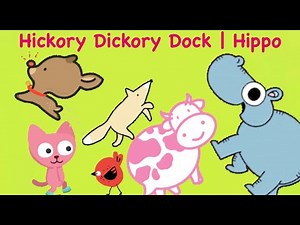 Hickory Dickory Dock Hippo | Smart Happy Baby | Nursery Rhymes | Hickory Dickory Dock