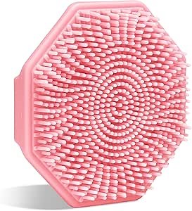 Sud Scrub® Antimicrobial Silicone Face Scrubber, 1 Pack, Gentle Face Exfoliator for Sensitive Skin, Eco Friendly Facial Cleansing Brush, Exfoliating Face Brush for Men and Women (Pink)