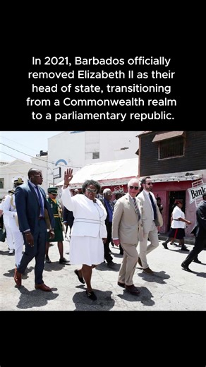 In 2021, Barbados officially removed Elizabeth II as their head of state, transitioning from a Commonwealth realm to a parliamentary republic. In a move that many believed was long overdue, Dame Sandra Mason was sworn in as president on 30th November, 2021. #barbados #historytok #bajantiktok #historytime #commonwealth