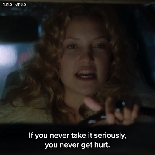 If you never take it seriously, you never get hurt. | Paramount Pictures