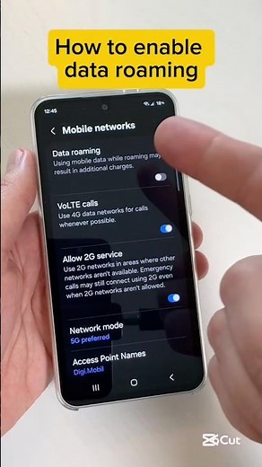 Need data roaming? Here is how to enable it on Samsung Galaxy phones #samsunggalaxy #samsungtips