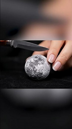 🌕✨ Lunar Whisper ASMR: Carving Sparkling Moon Dust!