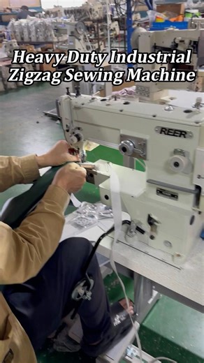 REER 3530 Cylinder Arm Zigzag Sewing Machine | Perfect Edge Binding for Neoprene & Heavy Materials
