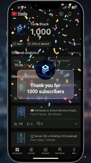 🎉 1,000 Subscribers on Tech Stack! 🎉 Thank s for the support 🙏