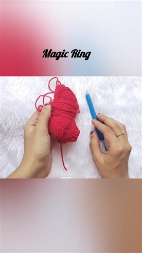 magic Ring ചെയ്താലോ #shots #shorts feed #chrochet#knitting#crochet magic ring #basic #chrochet work