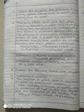 Class 10th science Part 1 Chapter 3. Chemical Reactions and Equations Exercise