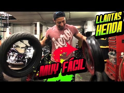 Learn how to change motorcycle tires easily. Awesome tutorial / Kenda tires