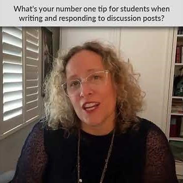 Tips For Students Writing & Responding To Discussion Posts
