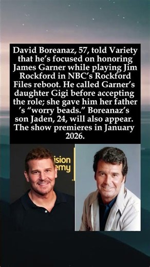 David Boreanaz on Rockford Files Reboot: “How Can I Make James Garner Proud”? #DavidBoreanaz