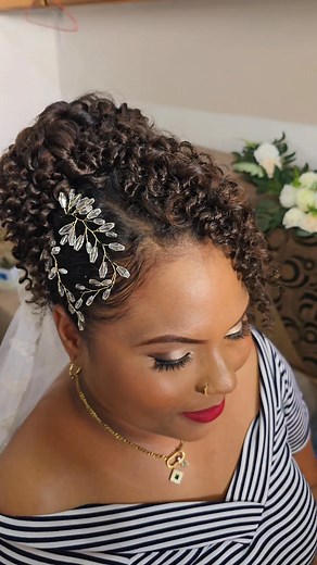 95K views · 2.3K reactions | Always Trust The Process✨ Step by step, transformation prend forme… Ek a la fin, li pr done tjrs so zoli finish✨ Bridal Hairstyle.. #SharonHairCreation | Sharon Coiffure | Facebook