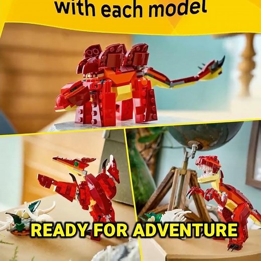 LEGO® Creator 3 in 1 Fierce Dinosaur Toys