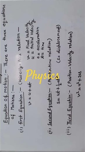 #Equation of motion in physics