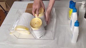 Extra Large Trash Bag Holder with Lid Acrylic Garbage Bag Dispenser with Handles Kitchen Trash Bag Storage Dispenser 2 in 1 Under Sink Garbage Bag Organizer for 13 30 33 Gallon Garbage Bag