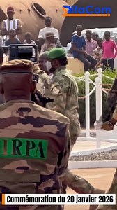 🇲🇱 Commémoration du 20 janvier 2026, au génie militaire: À l’instant l’arrivée de Son Excellence, le général d’armée Assimi Goïta pour le début du défilé. Aziz Maïga ne ment pas | Aziz Maïga ne ment pas