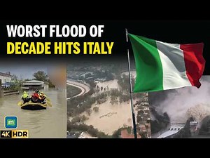 Italy Storm Crisis: Rivers Burst, Bridge Collapse, locals displaced, country on alert| 4K