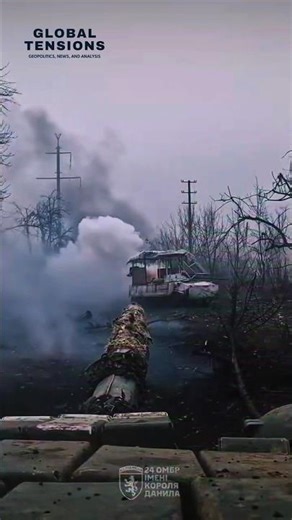 Ukrainian T-72 Destroys Russian BMD in Chasiv Yar! #ukrainewar #t72 #tank #frontline #military