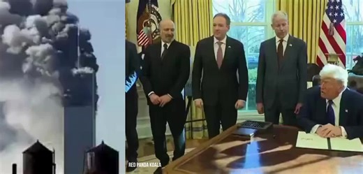 Howard Lutnick laughs as Donald Trump recounts how he miraculously missed dying on 9/11