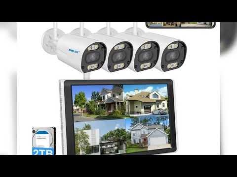 A must-have product! Smar 5MP/3MP Wifi Camera Kit Ai Face Detect Full Color Vision IP Camera Set 8