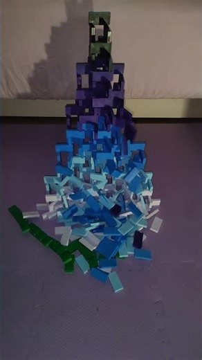 #domino #dominotoppling big domino pyramid