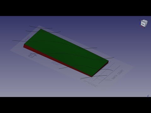 FreeCad Arch 3D Site Modelling with contours