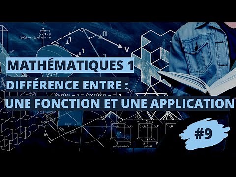 Différence entre une fonction et une application - mathématiques 1