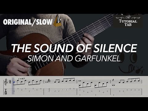 The Sound of Silence - Simon and Garfunkel (Fingerstyle Tutorial with TAB)