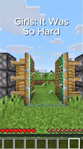girls vs boys in Minecraft 🤯 redstone edition💀