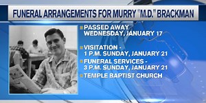 Funeral services for long-time Hattiesburg businessman M.D. Brackman to be held Sunday