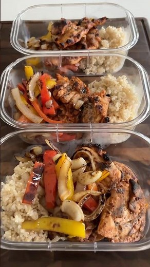 The smokiest high protein grilled chicken thigh meal prep