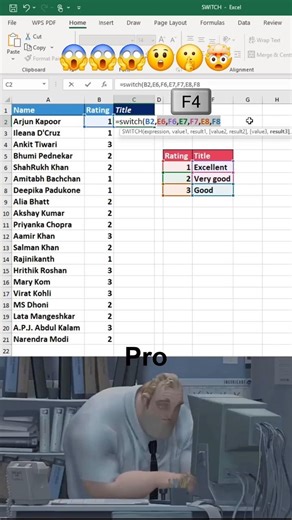 title formula in excel sheet #excel #computer #shorts #funk
