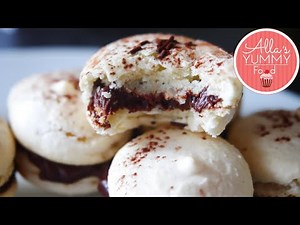 How to make Vanilla Macarons with Chocolate Ganache | Vanilla Macarons Recipe