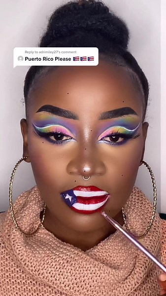 Puerto Rico Lip Colour Challenge | Flag Request Response