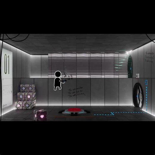Aperture science easy test chamber #portal #portal2 #valve #blender #gaming #aperturescience @Valve