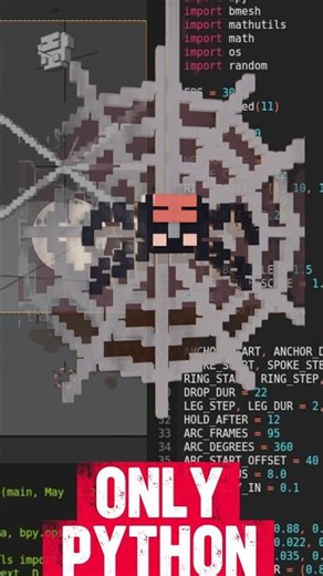 I Coded a Spider Weaving Its Web Using ONLY Python 🕷️ Part 3