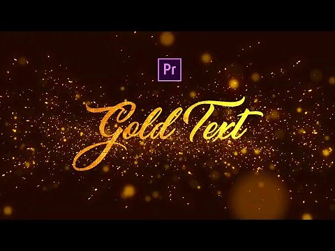 Premiere Pro Gold Wedding Text Tutorial Tamil (தமிழ்)