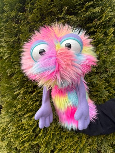 Handmade Furry Monster Puppet! - Etsy