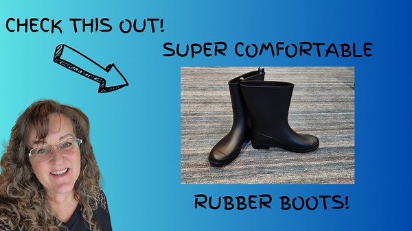 Watch Review of Super Cute and Comfortable Ladies Rubber boots on Amazon Live