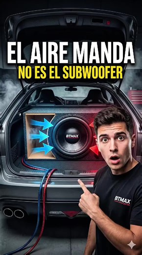 El aire decide la pegada más de lo que imaginas 💨🔊 Muchos cambian subwoofer, amplificador o batería sin entender que el verdadero control del grave está dentro de la caja. El aire funciona como un resorte que frena, libera y estabiliza el movimiento del cono. Cuando el volumen interno no es el correcto, aparecen graves lentos, duros o sin profundidad. Entender este principio separa a quienes instalan por intuición de quienes diseñan con criterio técnico. Si quieres aprender a calcular y decidi