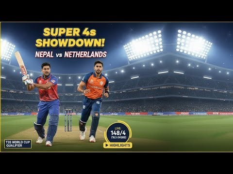 LIVE Score: Nepal vs Netherlands | NEP vs NED#NEPvsNED#LiveScore