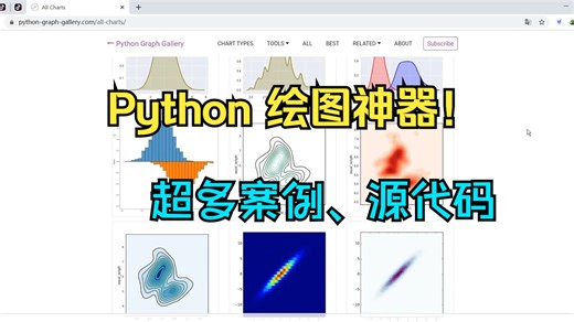【研究生】免费的Python科研绘图神器！｜超多案例、源代码