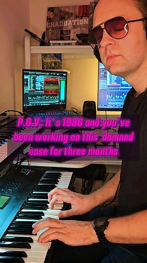 Sunglasses Kid on Instagram: "Stallone driving music 🕶🚬🥃 I've been extending my tracks for the album and this is a highlight from a piece I posted last year with the caption "P.O.V Youre an 80s cop pit to avenge your partner". Developing these ideas and taking them beyond a one minute vibe is a fun challenge and I'm particularly feeling the vibes on this one. FAQS 💿 Album coming this summer featuring extended versions all my P.O.V instrumentals 🕶 Sunglasses are vintage 80s, brand unknown 💽