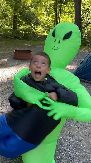 Son Pranks Mom with Alien Costume #funny #shorts #pranks