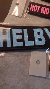 Custom Patch W/glitter Letters for Dog Vest, Harness | Bling Text | Personalized Dog Patches W/hook Backing | Name, Your Text, Funny - Etsy