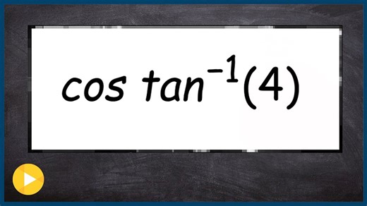 Use a triangle to evaluate the composition of trig functions