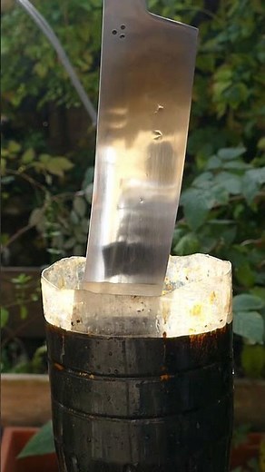 From Bearing to Chef Knife – Forging a 304L Stainless Sandwich Blade! 🔥