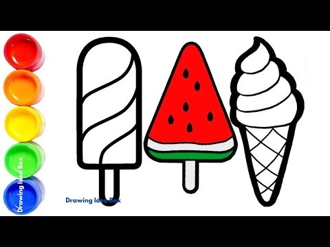Fun Ice Cream Cone Drawing for Kids | Easy Step-by-Step Tutorial and Cone Ice-Cream Drawing Ideas