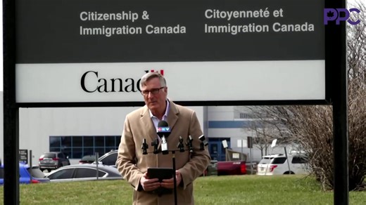 37K views · 1.4K reactions | CTV reporter ask Maxime Bernier in front of immigration sign: 'Is this allowed? Max fires back: 'I have the right to be here and speak. We’re in a free country. Thank you!' | Maxime Bernier | Facebook
